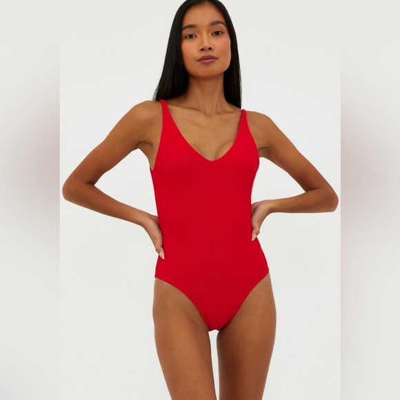 Beach Riot Reese Rib One-Piece Swimsuit - Picture 3 of 8